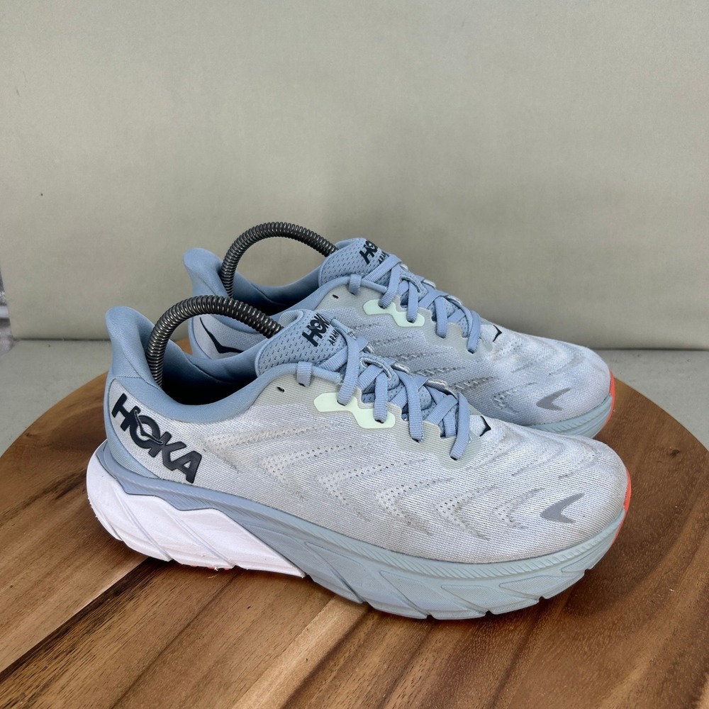 Hoka Arahi 6 Wide Womens Running Shoes Blue 8.5D 1123197 PABF Cushioned Comfort